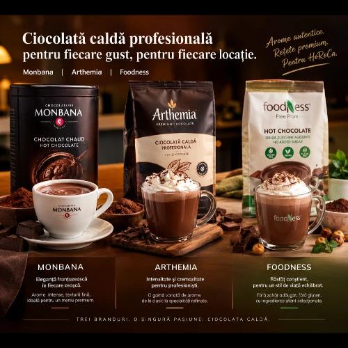 Ciocolata caldă în fiecare sezon: idei de preparare pentru un meniu HoReCa